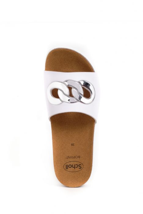 31332 Scholl Arenal Kadın Mantar Terlik 36-41 Beyaz / White
