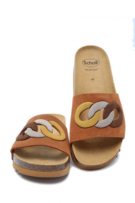 31333 Scholl Arenal Kadın Mantar Terlik 36-41 Konyak/Cognac/Multi