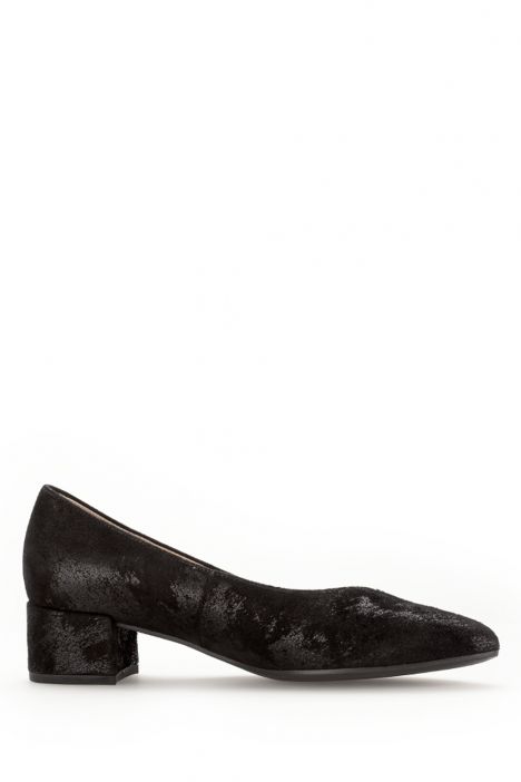 31443 Gabor Kadın Deri Topuklu Ayakkabı 3.5-7.5 67 Siyah/Caruso Metallic-schwarz
