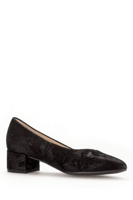 31443 Gabor Kadın Deri Topuklu Ayakkabı 3.5-7.5 67 Siyah/Caruso Metallic-schwarz