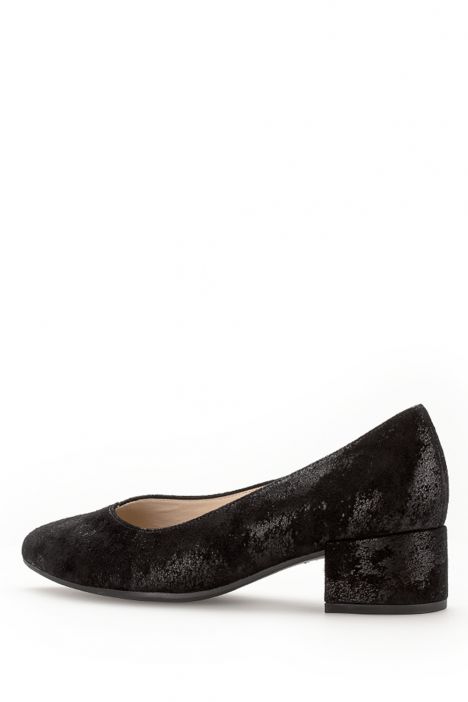 31443 Gabor Kadın Deri Topuklu Ayakkabı 3.5-7.5 67 Siyah/Caruso Metallic-schwarz