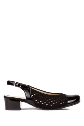 32084 Ara Shoes Kadın Topuklu Sandalet 3-8 VERNICE, SAMTCHEVRO, SCHWARZ - 01VSS