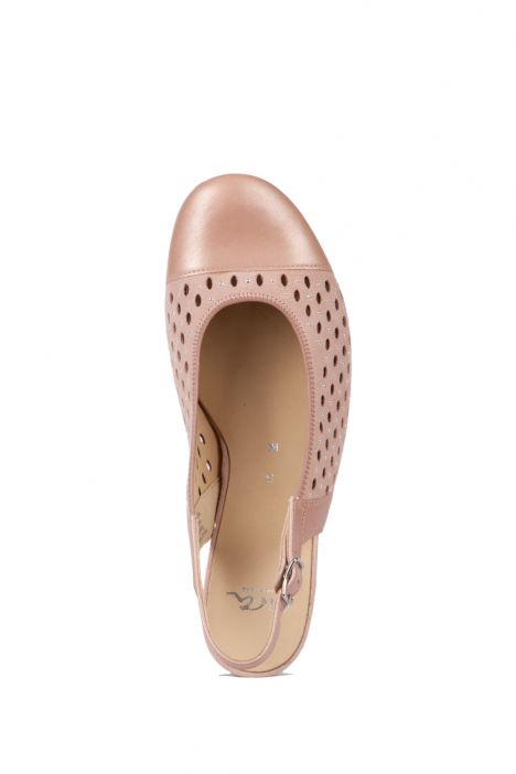 32084 Ara Shoes Kadın Topuklu Sandalet 3-8 NOVELLACALF, SAMTCHEVRO, PUDER - 05NSP