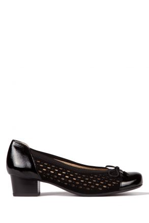 32088 Ara Shoes Kadın Topuklu Ayakkabı 3-8 VERNICE, SAMTCHEVRO, SCHWARZ - 01VSS