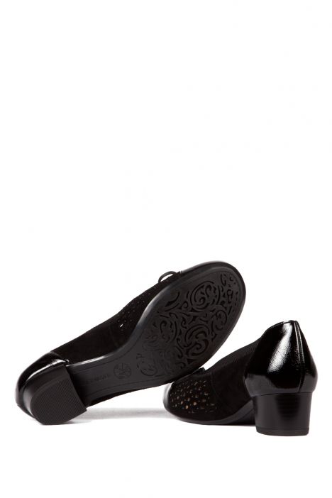 32088 Ara Shoes Kadın Topuklu Ayakkabı 3-8 VERNICE, SAMTCHEVRO, SCHWARZ - 01VSS