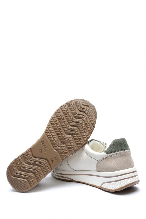 32440 Ara Shoes Sapporo Kadın Deri Spor Ayakkabı 3.5-8.5 CREAM,THYME,SHELL - 19