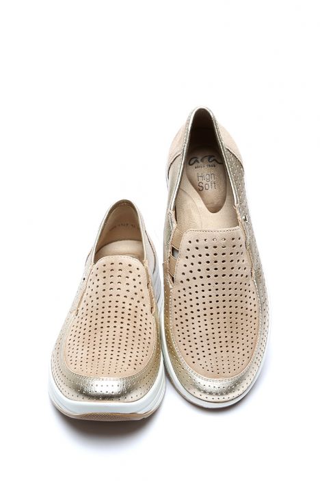 32450 Ara Shoes Kadın Deri Günlük Ayakkabı 3.5-7.5 PLATIN,SAND - 75