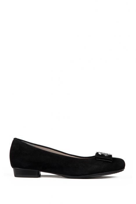 33123 Ara Shoes Kadın Nubuk Babet 3,5-8,5 SCHWARZ - 09S