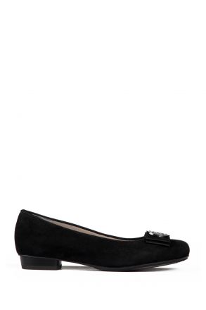 33123 Ara Shoes Kadın Nubuk Babet 3,5-8,5 SCHWARZ - 09S