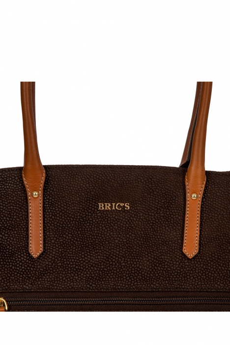3330 Bric's Life Omuz Çantası 39x29x11 cm Kahverengi / Brown