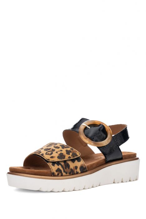 33505 Ara Shoes Bilbao-S Kadın Deri Sandalet 36-41 12 LEO,MURANOLACK , BLACK