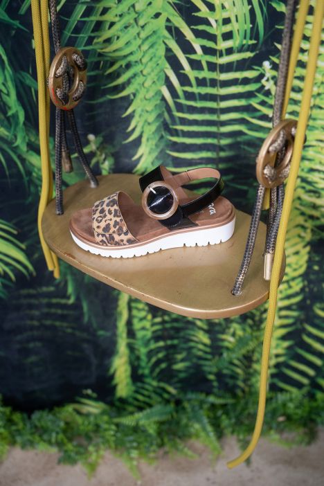 33505 Ara Shoes Bilbao-S Kadın Deri Sandalet 36-41 12 LEO,MURANOLACK , BLACK