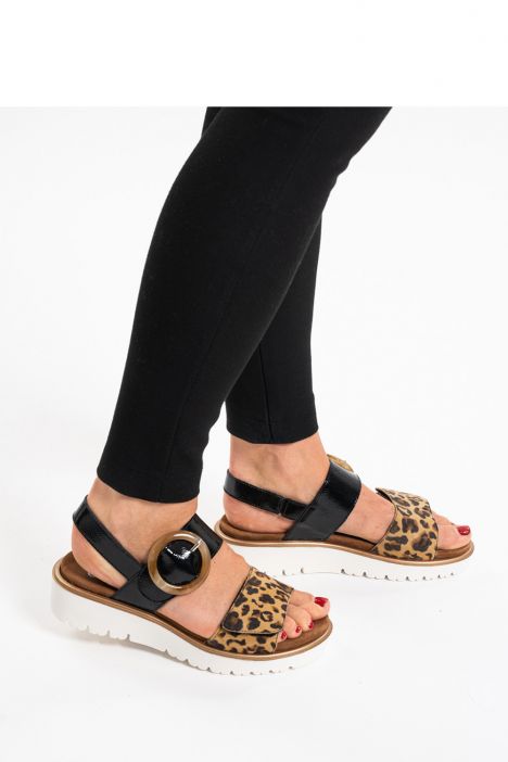 33505 Ara Shoes Bilbao-S Kadın Deri Sandalet 36-41 12 LEO,MURANOLACK , BLACK