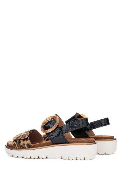 33505 Ara Shoes Bilbao-S Kadın Deri Sandalet 36-41 12 LEO,MURANOLACK , BLACK