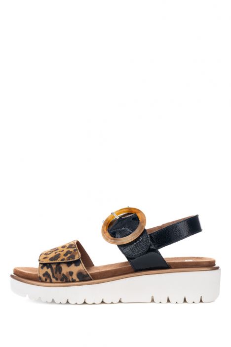 33505 Ara Shoes Bilbao-S Kadın Deri Sandalet 36-41 12 LEO,MURANOLACK , BLACK