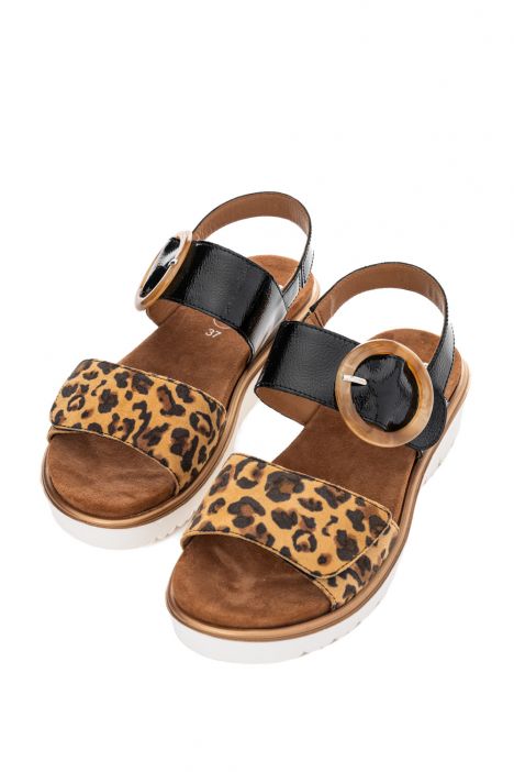 33505 Ara Shoes Bilbao-S Kadın Deri Sandalet 36-41 12 LEO,MURANOLACK , BLACK