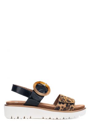 33505 Ara Shoes Bilbao-S Kadın Deri Sandalet 36-41 12 LEO,MURANOLACK , BLACK
