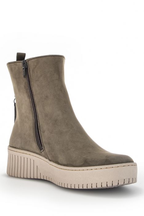 33631 Gabor Kadın Deri Bot 36-41 11 Haki/Soft Nubuk(Micro)-oliv (dust)