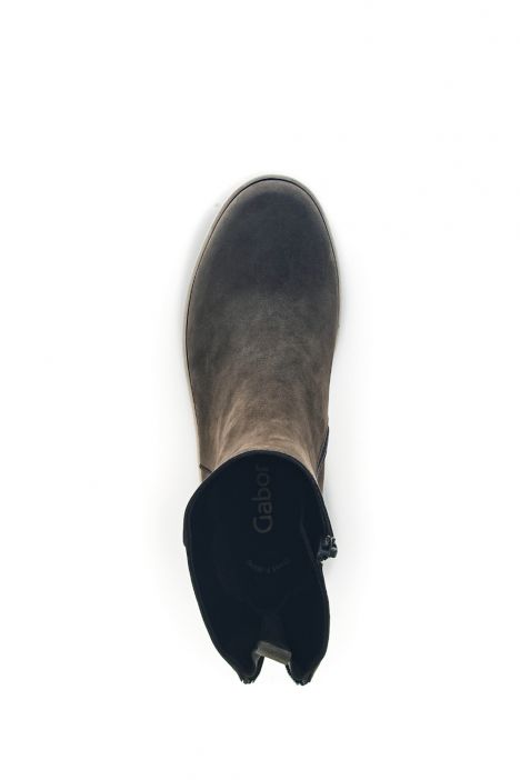33631 Gabor Kadın Deri Bot 36-41 11 Haki/Soft Nubuk(Micro)-oliv (dust)