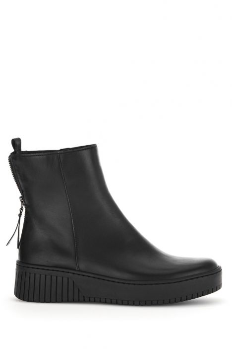 33631 Gabor Kadın Deri Bot 36-41 27 Siyah/Foulardcalf(Micro)-schwarz (schwarz)