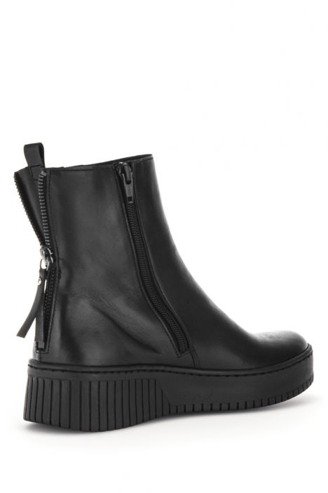 33631 Gabor Kadın Deri Bot 36-41 27 Siyah/Foulardcalf(Micro)-schwarz (schwarz)