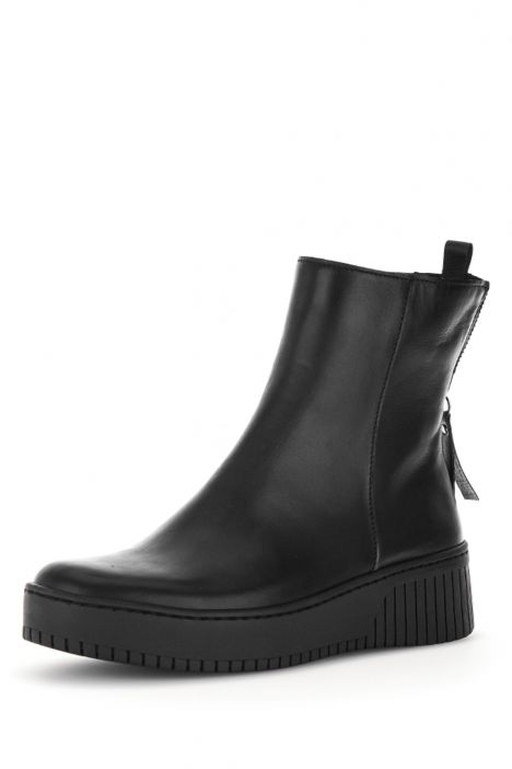 33631 Gabor Kadın Deri Bot 36-41 27 Siyah/Foulardcalf(Micro)-schwarz (schwarz)