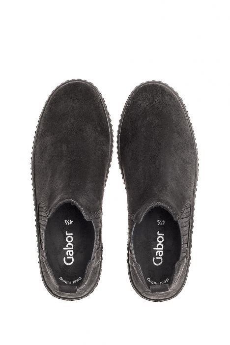 33731 Gabor Kadın Deri Bot 3.5-7.5 19 Antrasit/Velour(Micro)-pepper(anthrazit)