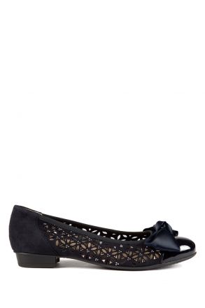 33757 Ara Shoes Kadın Nubuk Ayakkabı 3-8 BLUE VERNİCE - 02BV