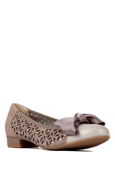 33757 Ara Shoes Kadın Nubuk Ayakkabı 3-8 FOSSIL,TAUPE-SILBER - 05FT