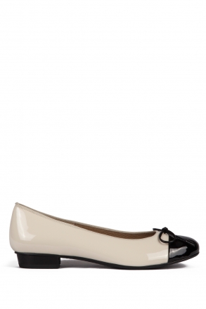 33760 Ara Shoes Kadın Rugan Babet 3-8 LACK,SOFTLACK, SCHWARZ,MARMOR - 07SSM