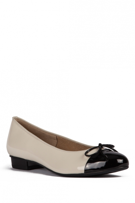 33760 Ara Shoes Kadın Rugan Babet 3-8 LACK,SOFTLACK, SCHWARZ,MARMOR - 07SSM