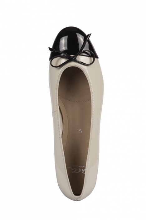 33760 Ara Shoes Kadın Rugan Babet 3-8 LACK,SOFTLACK, SCHWARZ,MARMOR - 07SSM