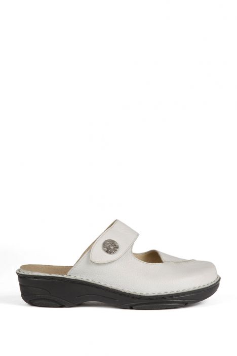 3409 Berkemann Kadın Anatomik Terlik (3-7,5) Weiss Soft-Sportnappa - 103
