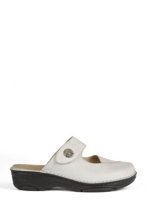 3409 Berkemann Kadın Anatomik Terlik (3-7,5) Weiss Soft-Sportnappa - 103