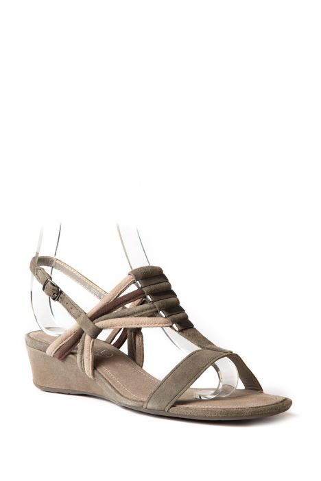 34118 Ara Shoes Kadın Süet Sandalet 3-8 ALPACA,GRIGIO/TUNDRA - 06AGT