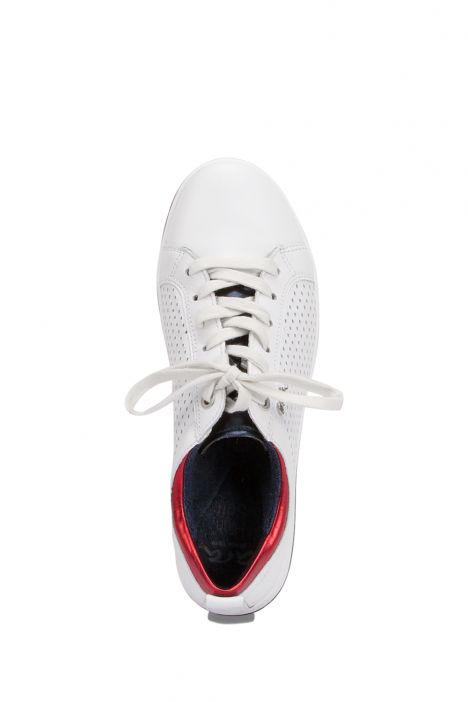 34436 Ara Shoes Kadın Deri Spor Ayakkabı 3.0-8.0 WEISS, BLAU/ROT - 06WBR