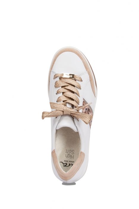 34471 Ara Shoes Kadın Deri Spor Ayakkabı 3.0-8.0 CAMEL/WEISS PLATIN/PUDER - 05CPP