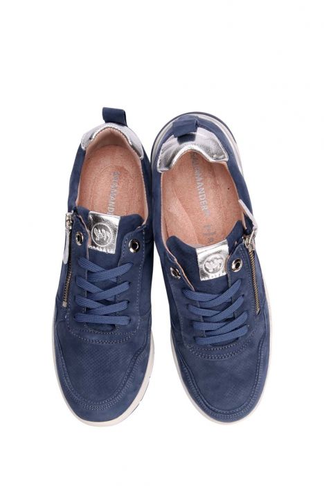 34501 Salamander Kadın Süet Spor Ayakkabı 36-41 22 GOAT SUEDE,METALLIC S. OCEAN