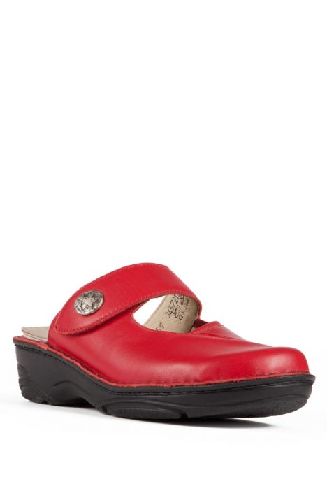 3457 Berkemann Heliane Kadın Anatomik Terlik 3.0-8.5 Rot Leder Strch. - 215