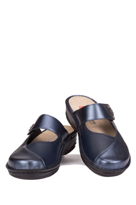 3457 Berkemann Heliane Kadın Anatomik Terlik 3.0-8.5 Blue Perlato / Strc. - 371