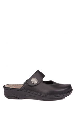 3457 Berkemann Heliane Kadın Anatomik Terlik 3.0-8.5 Schwarz Sportnappa - 982