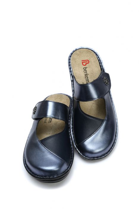 3457 Berkemann Heliane Kadın Anatomik Terlik 3.0-8.5 Blue Perlato / Strc. - 371