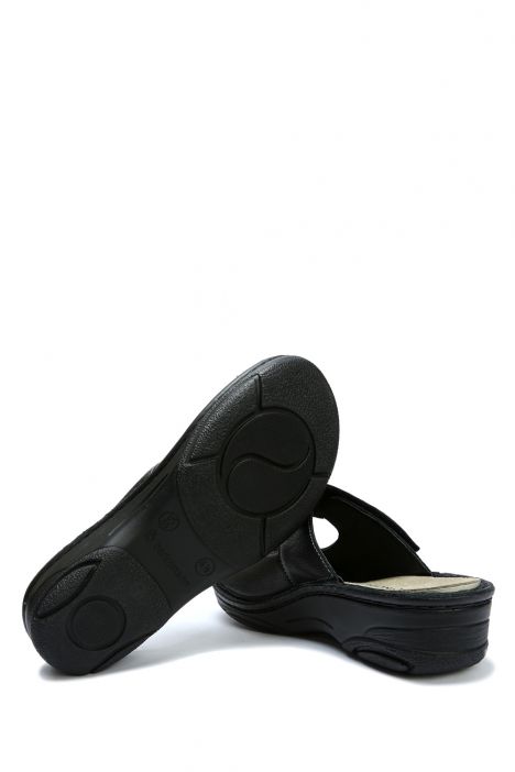 3457 Berkemann Heliane Kadın Anatomik Terlik 3.0-8.5 Schwarz Sportnappa - 982