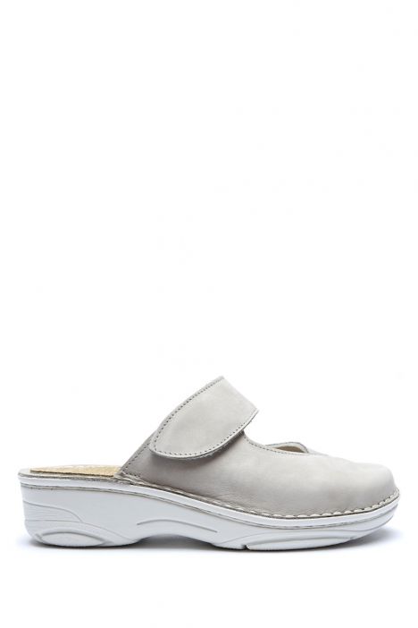 3457 Berkemann Heliane Kadın Anatomik Terlik 3.0-8.5 Mud gray - soft nubuck/stretch - 627