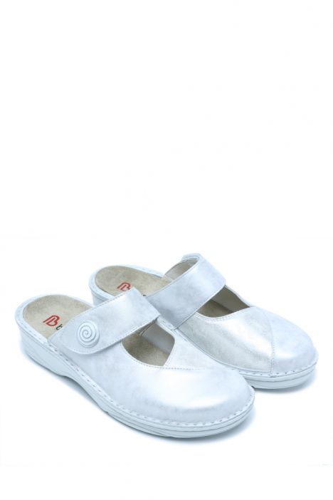 3457 Berkemann Heliane Kadın Anatomik Terlik 3.0-8.5 Silber/Glitter-Leder/Stretch - 158