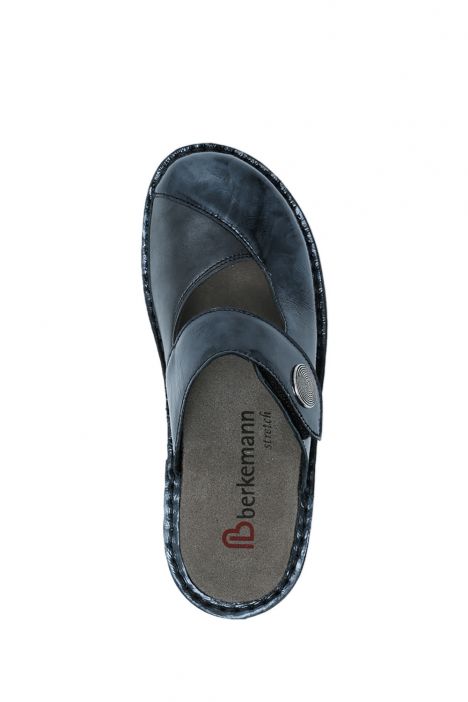3457 Berkemann Heliane Kadın Anatomik Terlik 3.0-8.5 Grau/Lackleder/Stretch - 647G