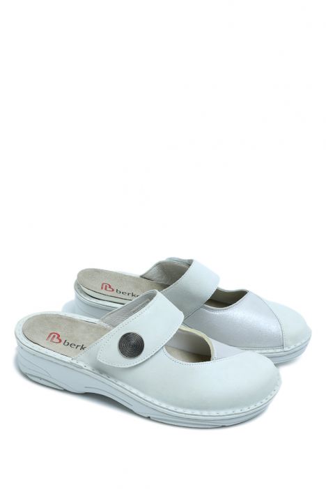 3457 Berkemann Heliane Kadın Anatomik Terlik 3.0-8.5 Weis - Prageleder/Stretch - 121