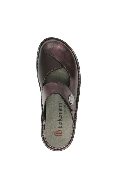 3457 Berkemann Heliane Kadın Anatomik Terlik 3.0-8.5 Rubin/shiny Leder/Stretch - 214