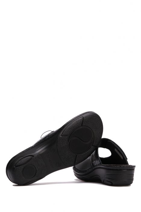 3457 Berkemann Heliane Kadın Anatomik Terlik 3.0-8.5 Schw/Stru/schw-Led/Str - 896