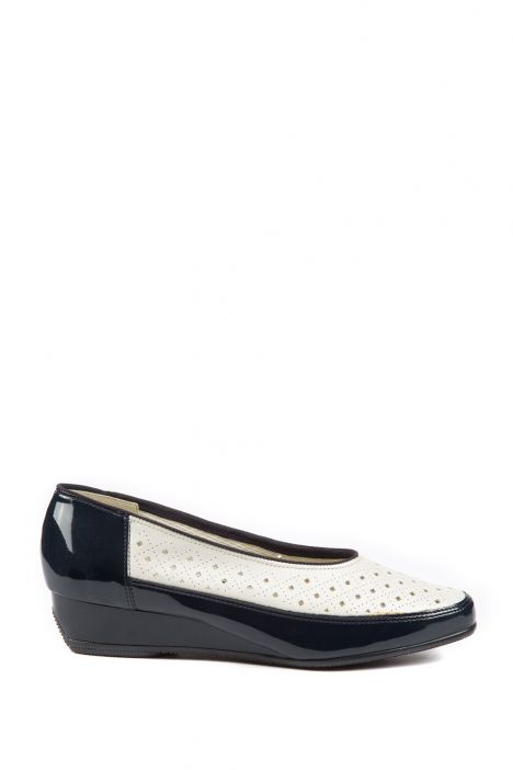 35037 Ara Shoes Kadın Dolgu Topuk Deri Ayakkabı 3-8,5 OZEAN,WEISS - 05OW